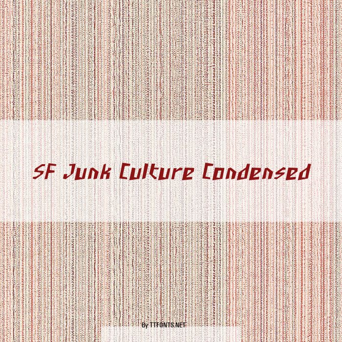 SF Junk Culture Condensed example